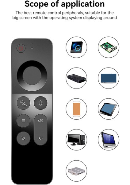 W3 2.4g Kablosuz Mini Hava Fare Klavye Akıllı Ses Uzaktan Kumanda Kızılötesi Öğrenme Denetleyicisinin Değiştirilmesi (Yurt Dışından)