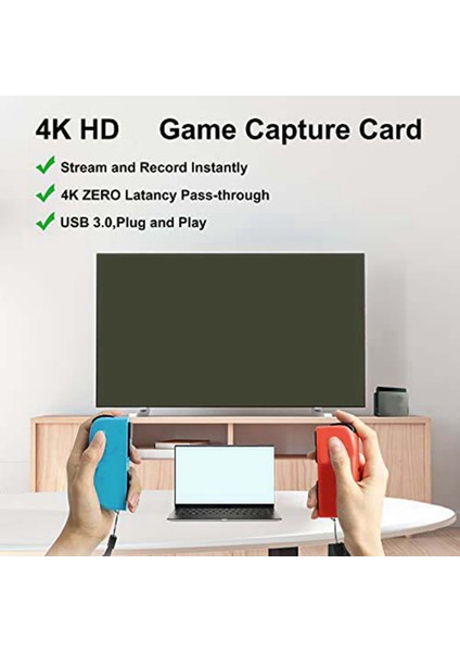 4K Için - Uyumlu, Yakalama Kartı Kamera Bağlantısı Oyun Yakalama Kartı Akış Için Ses Video Yakalama Kartı USB Yakalama Kartı (Yurt Dışından) modelleri