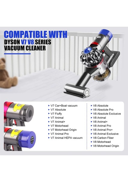 Dyson V7 V8 Için Toz Haznesi Kapağı Pre&post Hepa Filtre Seti (Yurt Dışından)