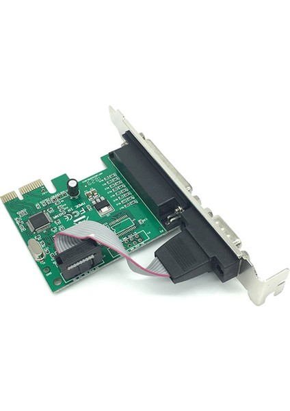 AX99100 1P1S RS232 Seri Paralel Bağlantı Noktası DB25 25PIN Pcıe Yükseltici Kart Pcı-E Uzatma Dönüştürücü (Yurt Dışından)