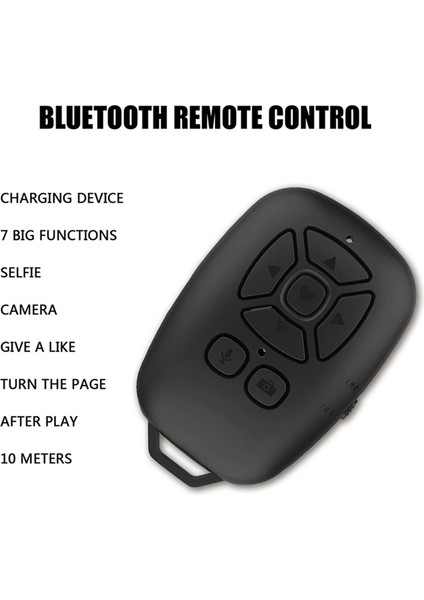 Bluetooth Uzaktan Kumanda Selfie Kamera Deklanşör Cep Telefonu Düğmesi E-Kitap Dönüş Sayfası Fotoğraf Kablosuz Denetleyici (Yurt Dışından) fırsatları