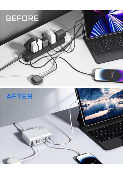 20W Hızlı Şarj Cep Telefonu Şarj Cihazı Için Taşınabilir 100W Çok Bağlantı Noktalı Şarj Cihazı, Ab Fişli, Siyah (Yurt Dışından) indirimleri