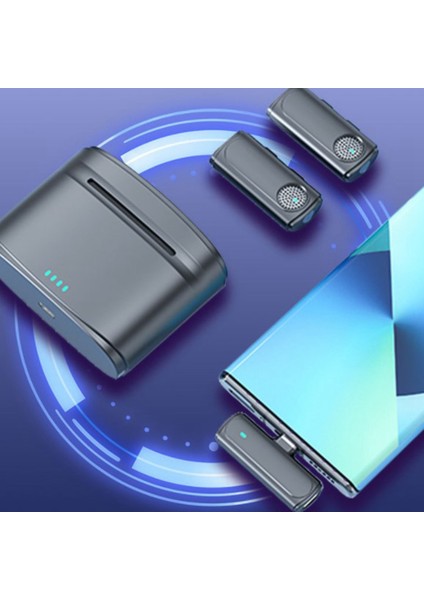 Kablosuz Yaka Mikrofonu Mini Taşınabilir Yaka Mikrofonu Canlı Ses Için Çift Kanallı Ses Video Ses Kaydı, B (Yurt Dışından) fiyatları