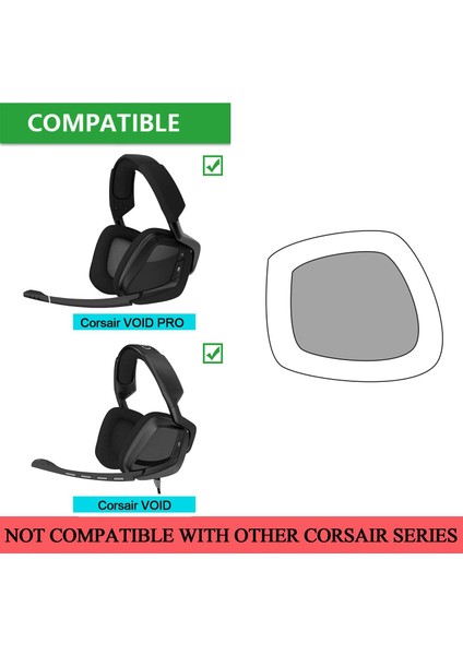 Kulak Pedleri Kulak Yastığı Kulak Bardakları Kulak Kapakları Void & Void Pro Rgb Kablolu/kablosuz Kulaklık Için Yedek (Yurt Dışından) fiyatları