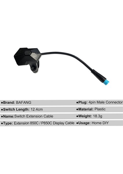 Elektrikli Bisiklet 850C P850C BBS01 BBS02 Orta Sürücü Aksesuarı Için Ekran Uzatma Kablosu (Yurt Dışından) indirimleri