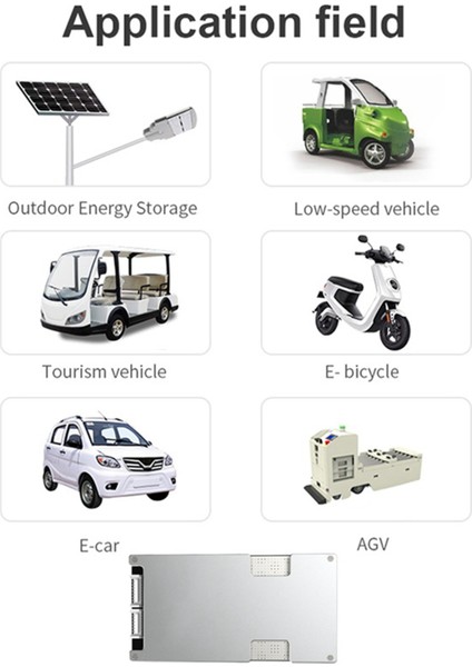 14S 48V Lityum Pil Koruma Levhası Üçlü Polimer Aynı Bağlantı Noktası Dengeli Pil Araba Bms Elektrik (40A) (Yurt Dışından)