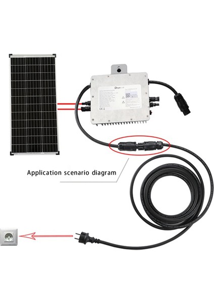 300 cm Güneş Fotovoltaik Uzatma Kablosu 1.5mm² Güneş Sistemi Güç Kablosu Rv Tekne Pil Güneş Paneli Kablosu Ab Tak (Yurt Dışından) indirimleri