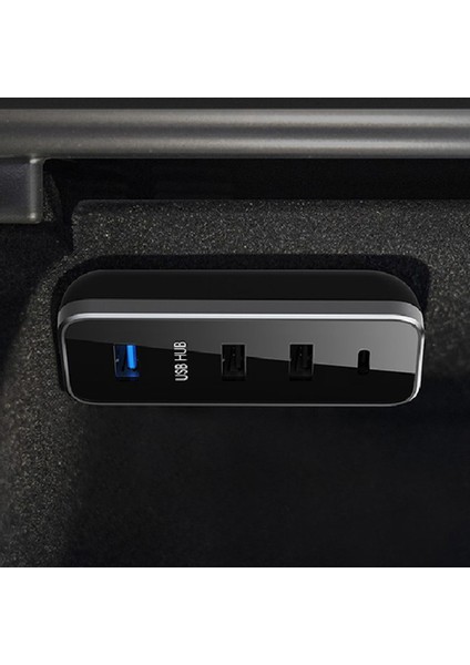 USB Hub 4 In 1 Yerleştirme Istasyonu Torpido Gözü Splitter Uzatma Adaptörü Hızlı Şarj Cihazı Oto Aksesuarları /y (Yurt Dışından) fiyatları