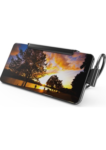 USB C Hub 3.0 87W Pd -Uyumlu Dönüştürücü Tip C Pro Için 90 Derece Çok Fonksiyonlu Yan Klip Adaptörü (Yurt Dışından)