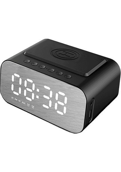 Bluetooth 5.0 Kablosuz Şarj Cihazı Bilgisayar Hoparlörü Bluetooth LED Çalar Saat Ses Dizüstü Bilgisayar Hoparlörü (Yurt Dışından) fiyatları