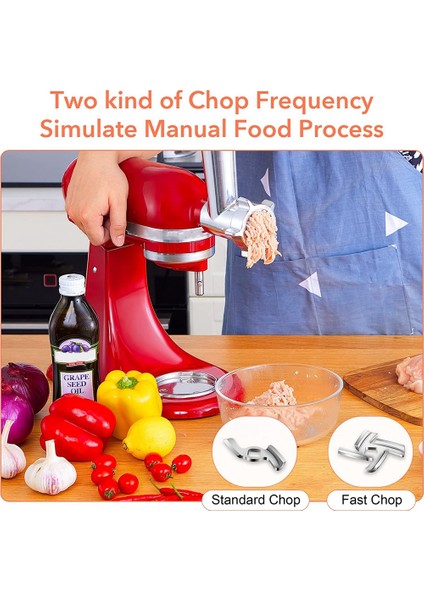 Kıyma Makinesi Bıçakları Eki Sosis Doldurma Aksesuarları Kitchenaid Tezgah Mikseri Gıda Için Tüm Metal Et Kıyma Makinesi (Yurt Dışından) fiyatları