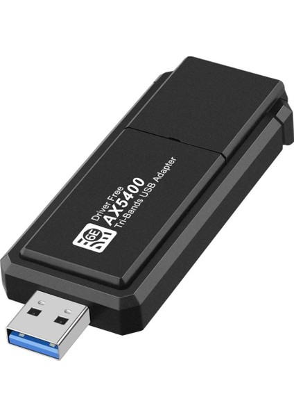 5400MBPS USB 3.0 Kablosuz Ağ Kartı Wifi 6e -Band 2.4g 5g 6g Adaptör USB Gigabit Ethernet Dongle Için 11 (Yurt Dışından)