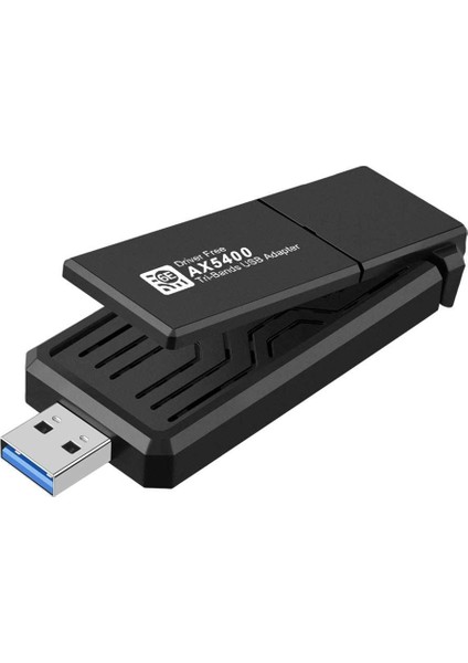 5400MBPS USB 3.0 Kablosuz Ağ Kartı Wifi 6e -Band 2.4g 5g 6g Adaptör USB Gigabit Ethernet Dongle Için 11 (Yurt Dışından)