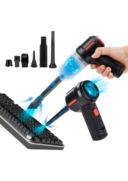 Basınçlı Hava Silici ve Mini Vakum Klavye Temizleyici 3'ü 1 Arada, Taşınabilir Elektrikli Hava Kutusu, Kablosuz Bilgisayar Temizleme Seti (Yurt Dışından) fiyatları