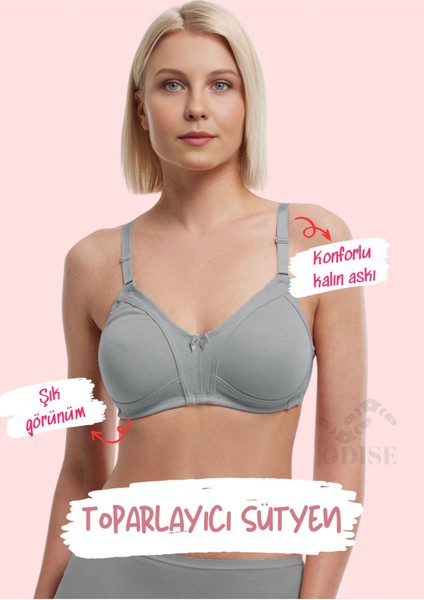 Telsiz Süngersiz Kapsız Penye Toparlayıcı Sütyen 3'lü Paket (Büyük Beden Mevcuttur) fiyatları