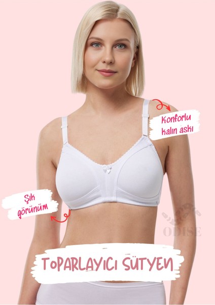 Telsiz Süngersiz Kapsız Penye Toparlayıcı Sütyen 3'lü Paket (Büyük Beden Mevcuttur) fiyatları