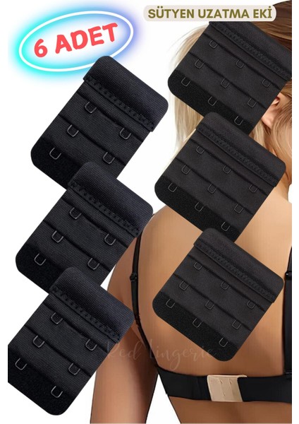 6 Adet Sütyen Uzatma Eki (Agraf) 3 Adet 2x3, 3 Adet 3x3 fiyatları