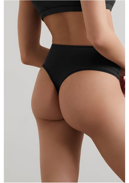 Likralı Pamuk Yüksek Bel Tanga 5'li Paket