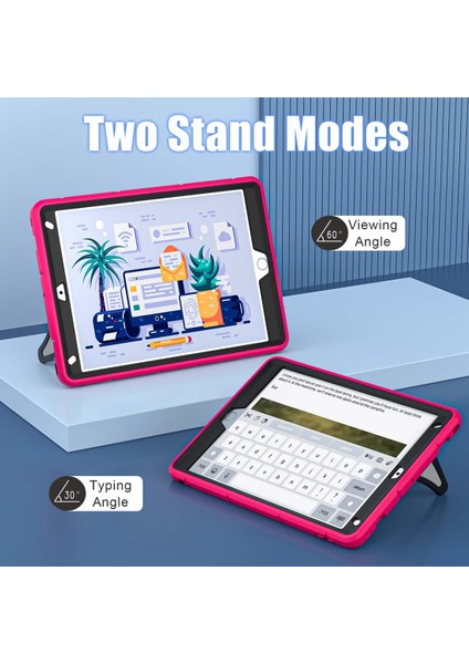 iPad 10.2 2021 / 2020 / 2019 Için Silikon + Pc Tablet Kılıfı (Yurt Dışından)