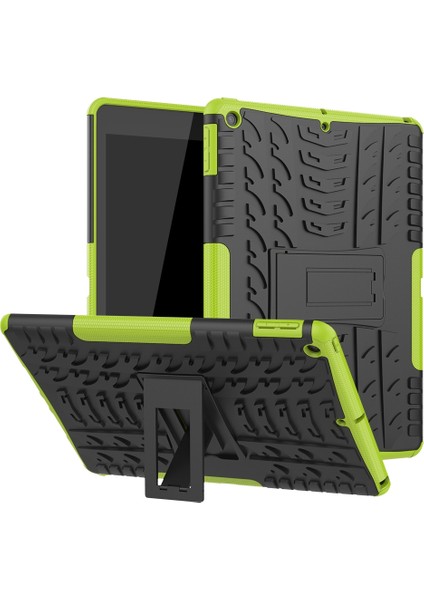 iPad 10.2 Için Tutuculu Lastik Dokusu Tpu + Pc Darbeye Dayanıklı Kılıf (Yurt Dışından)