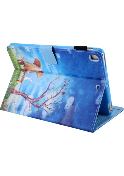 iPad 10.2 Için 2021/2020/2019 Renkli Çizim Desen Yatay Çevirme Deri Kılıf Tutucu ve Kart Yuvaları ve Fotoğraf Çerçevesi (Yurt Dışından) indirimleri
