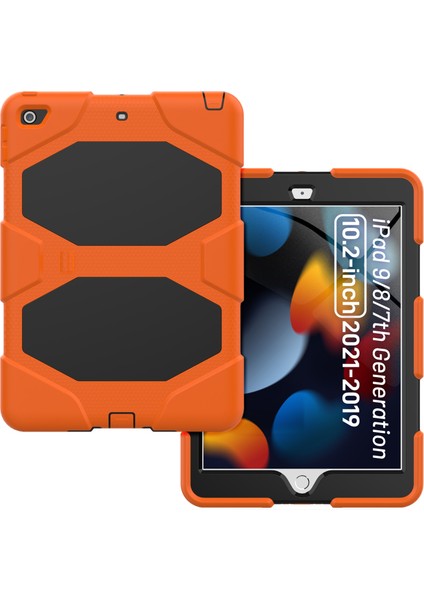 iPad 10.2 2021/2020/2019 Için Silikon + Pc Kılıfı (Yurt Dışından)