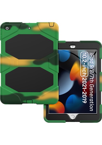 iPad 10.2 2021/2020/2019 Için Silikon + Pc Kılıfı (Yurt Dışından)
