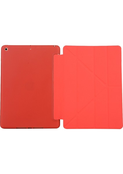iPad 10.2 2021/2020/2019 Için Tpu Yatay Deformasyon Tutuculu Flip Deri Kılıf (Yurt Dışından)