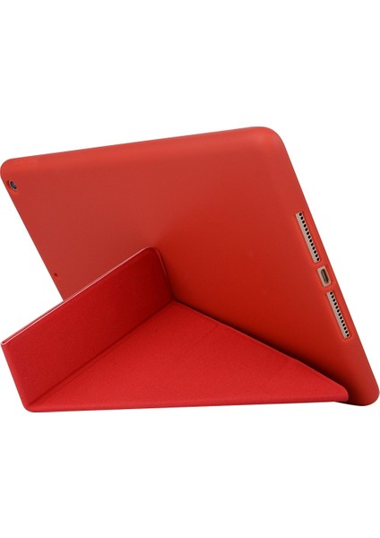 iPad 10.2 2021/2020/2019 Için Tpu Yatay Deformasyon Tutuculu Flip Deri Kılıf (Yurt Dışından)