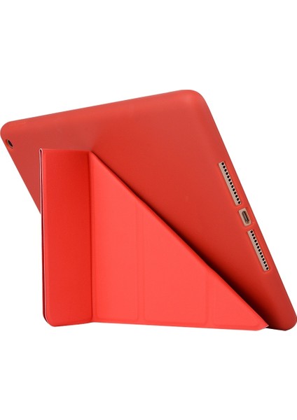 iPad 10.2 2021/2020/2019 Için Tpu Yatay Deformasyon Tutuculu Flip Deri Kılıf (Yurt Dışından)
