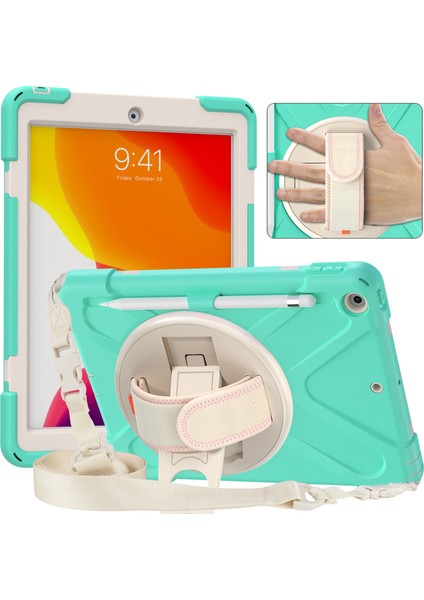 Ipad 10.2 2021/2020/2019 Silikon + Pc Kılıfı Için (Yurt Dışından)