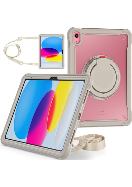 iPad 10. Nesil 10.9 2022 Için Hibrit Tablet Kılıfı (Yurt Dışından)