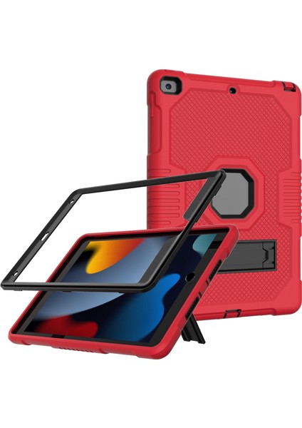 iPad 10.2 2021 Için Silikon + Pc Tablet Kılıfı (Yurt Dışından)