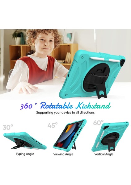 Pc + Silikon Kılıf iPad 10.2 2021/2020/2019 Için (Yurt Dışından)