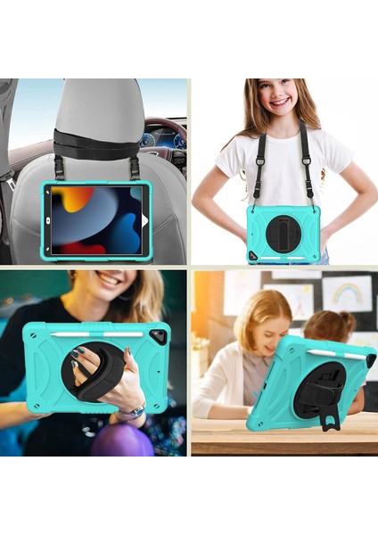 Pc + Silikon Kılıf iPad 10.2 2021/2020/2019 Için (Yurt Dışından)