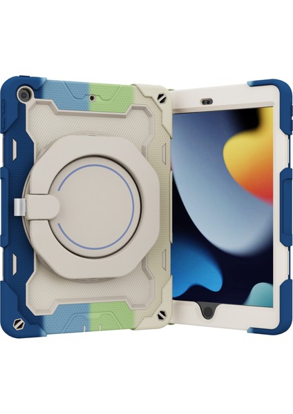 iPad 10.2 2021 Için Kontrast Renkli Kılıf (Yurt Dışından)