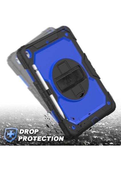 iPad 10.2 Için Darbeye Dayanıklı Renkli Silika G + Pc Koruyucu Kılıf, Tutucu ve Omuz Askısı ve El Kayışı ve Kalem Yuvası (Yurt Dışından) modelleri