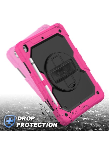 iPad 10.2 Için Darbeye Dayanıklı Renkli Silika G + Pc Koruyucu Kılıf, Tutucu ve Omuz Askısı ve El Kayışı ve Kalem Yuvası (Yurt Dışından) modelleri