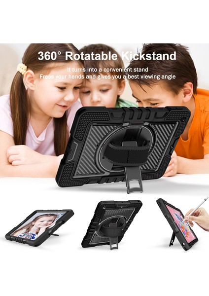 iPad 10.2 2021 / 2020 / 2019 Için Silikon + Pc Kılıfı (Yurt Dışından)