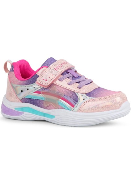 BUCK3024 Stary Pembe Işıklı Spor Ayakkabı