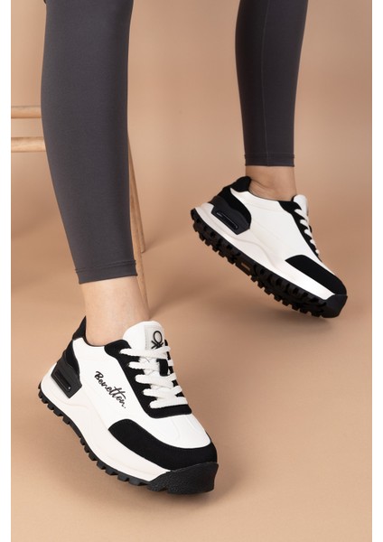 Nagano Kadın Beyaz Siyah Spor Ayakkabı BNI-11235 fiyatları