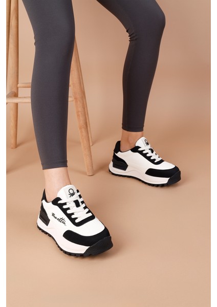 Nagano Kadın Beyaz Siyah Spor Ayakkabı BNI-11235 modelleri