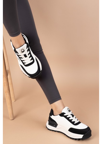 Nagano Kadın Beyaz Siyah Spor Ayakkabı BNI-11235 indirimleri