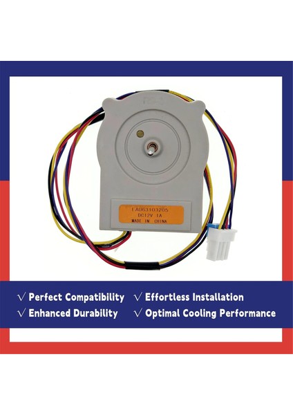 EAU63103205 Lg Buzdolapları Için Buzdolabı Kondansatör Fan Motoru 73132 73133 LFXS24623B Dc 12V 4-Pin Fan Motorunu Değiştirir (Yurt Dışından) fiyatları