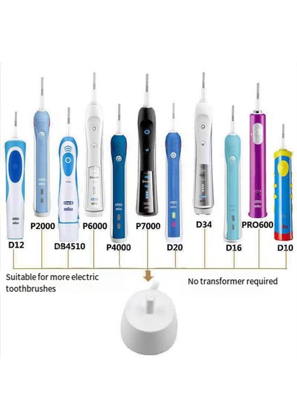 3757 Kahverengi Oral-B Için Elektrikli Diş Fırçası Şarj Cihazı D10 D16 D17 D18 D20 D29 D36 D12013 D12013W S12 Ab Fişiyle Uyumlu (Yurt Dışından) fiyatları