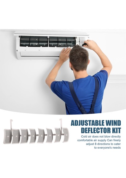 Klima Ön Camı Anti-Doğrudan Üfleme Klima Çıkış Baffle Kapağı Rüzgar Deflektörü Duvara Monte Evrensel (Yurt Dışından) fırsatları