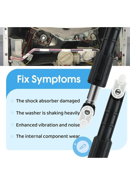 W10822553 8182812 Whirlpool Maytag Amana Kenmore Kitchenaid Çamaşır Makinesi Için 4'lü Paket Çamaşır Makinesi Amortisörü (Yurt Dışından) modelleri