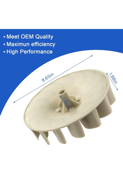 694089 Kurutma Makinesi Üfleyici Tekerleği, Çoğu Kurutma Makinesiyle Uyumlu Yedek Kurutma Makinesi Üfleyici TERTIBATI-PS11743785 279500'Ü Değiştirir (Yurt Dışından) fiyatları