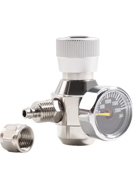 Akvaryum Co2 Regülatörü 2000PSI Basınç Ölçer 6mm Emiş Borusu Için 3/8-24UNF (Yurt Dışından)