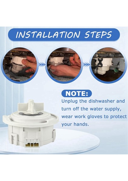 Bulaşık Makinesi Tahliye Pompası EAU62043401 EAU62043403 Lg Ken-More Bulaşık Makinesi/kurutma Makinesi Için, EAU60710801 EAU60710802'YI Değiştirin (Yurt Dışından) fırsatları